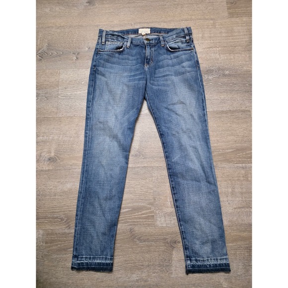 Current Elliott The Roller Jeans Bayberry Low Rise Relaxed Straight Leg 28 - Picture 3 of 11